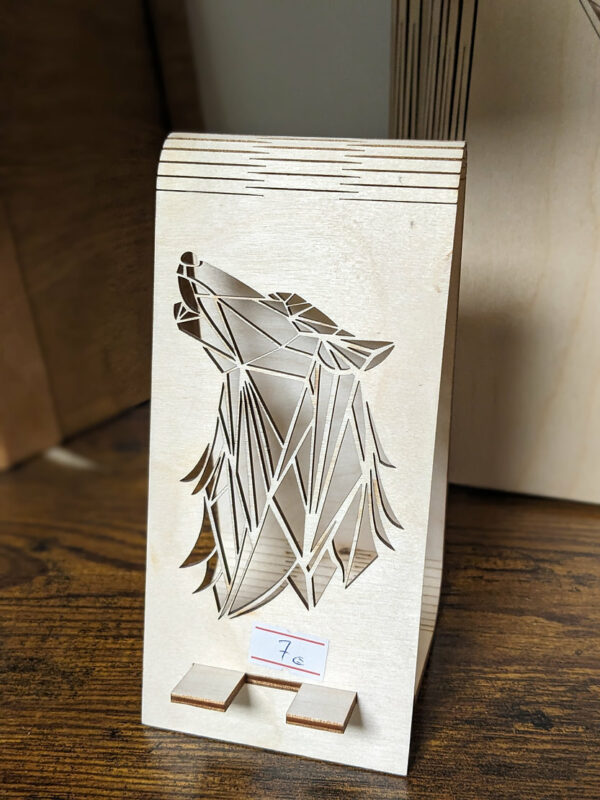 Support de téléphone "Loup"