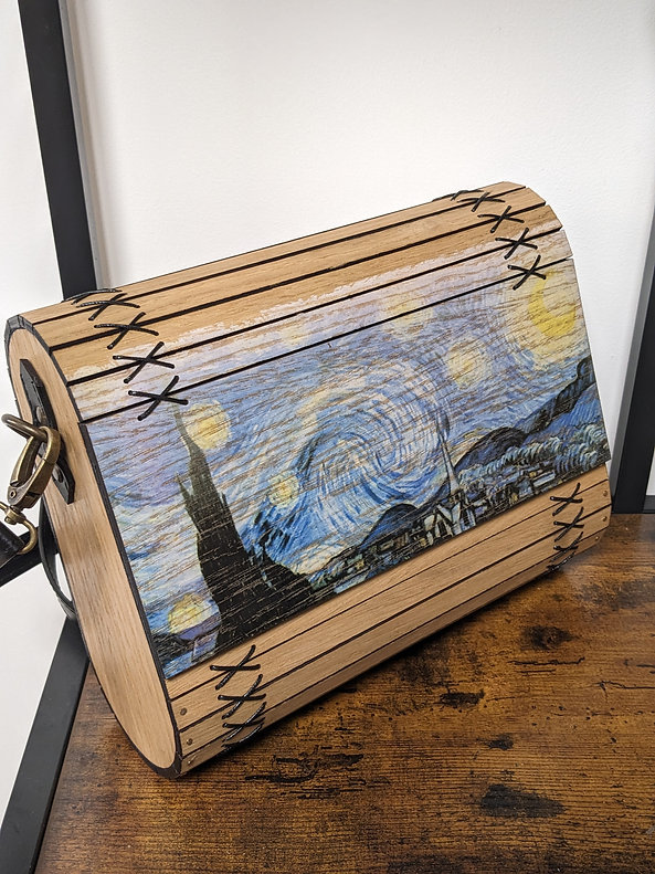 Sac à main peinture main