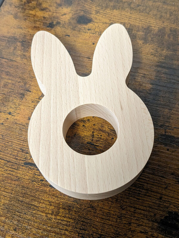 RondLapin2 Coquetier ou Rond de serviette Lapin